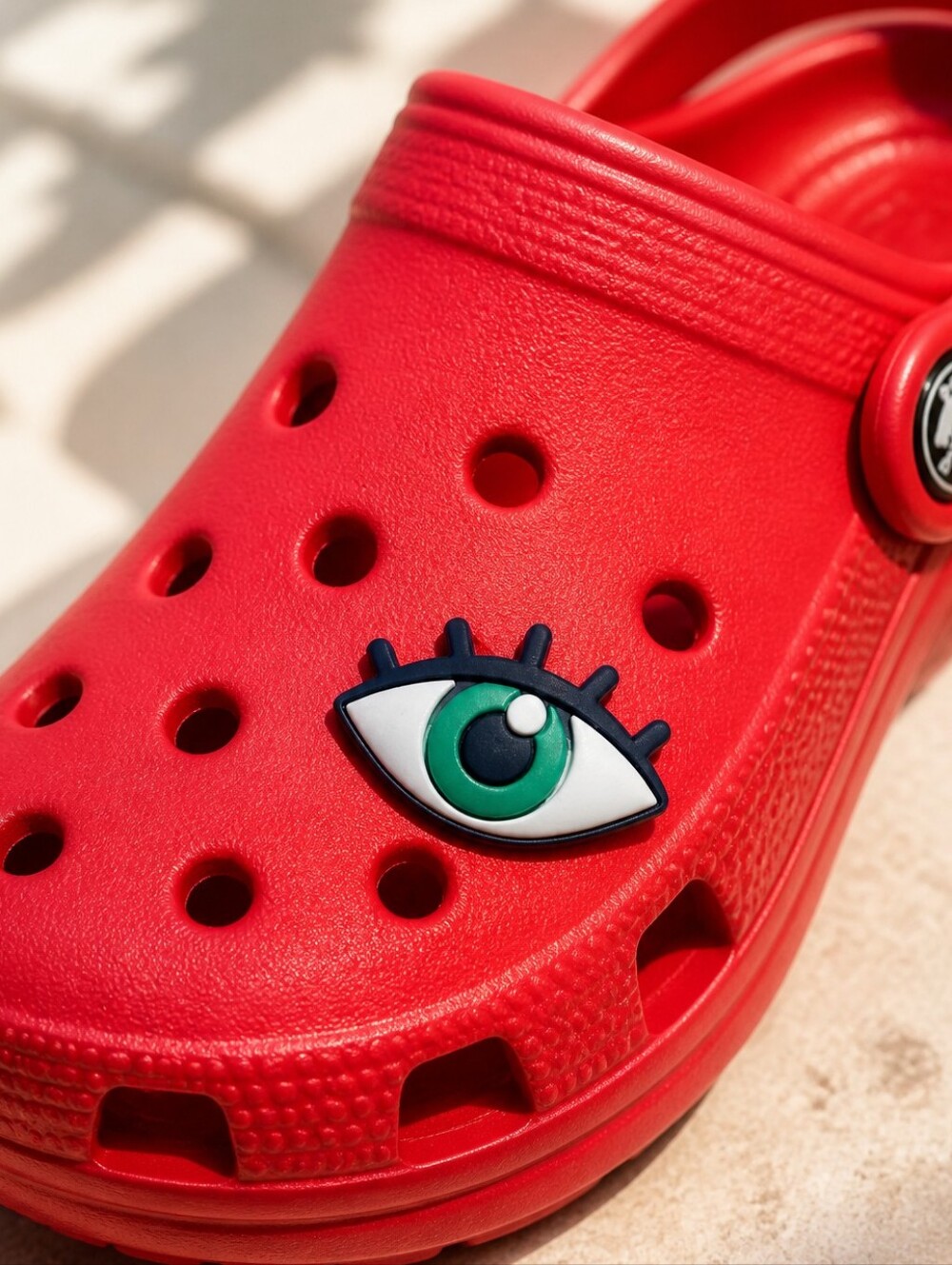 6/$20 Eyeball Eyelash Bogg Bag Croc Charm Shoe Jewelry Green Eyes 👁